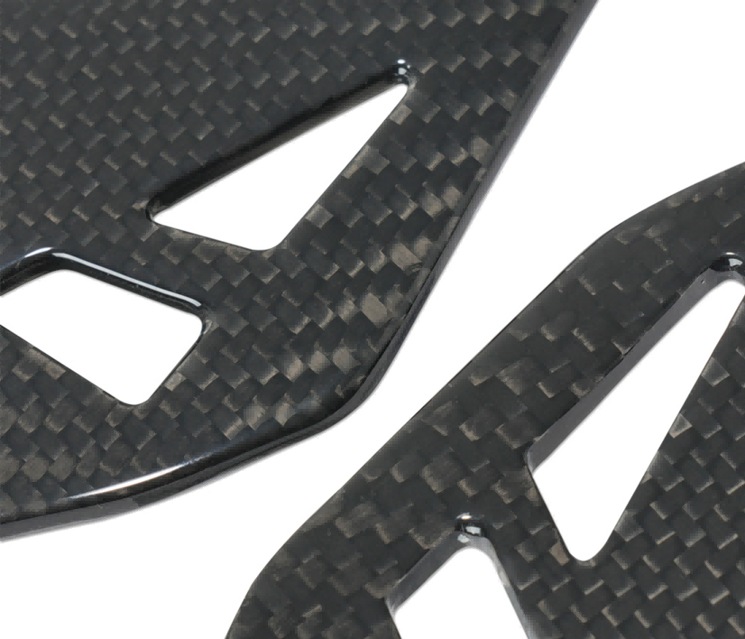 KAWASAKI Ninja H2 2020+ 100% Carbon Fiber Heel Guards Fairing 3K Twill