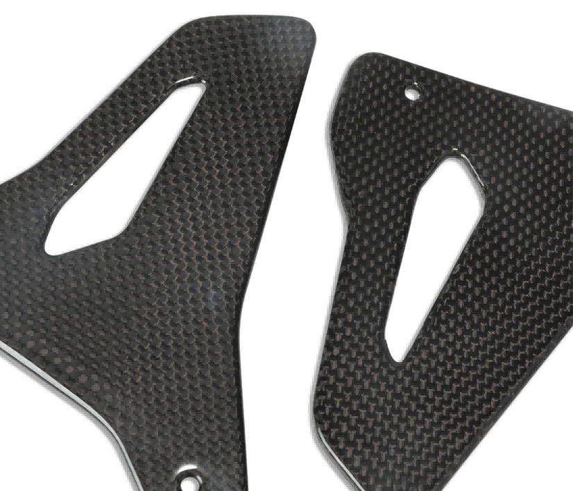 Ducati Monster 1200S 2017 Carbon Fiber Heel Plate 3K Twill