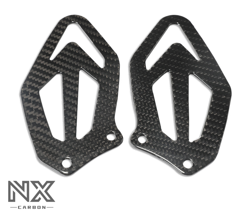 BMW S1000RR 2017 100% Carbon Fiber Rearset Foot Mount Heel Guards Plates Fairing Cowl